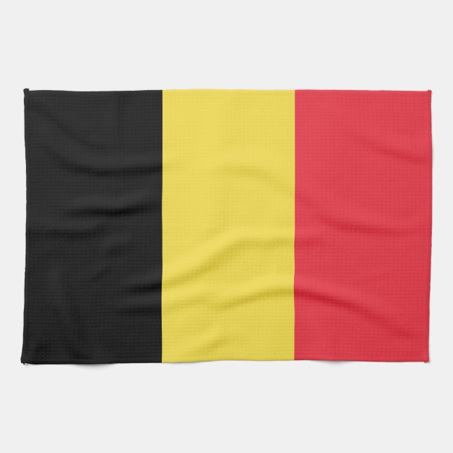 Linge De Cuisine Drapeau patriotique belge (Horizontal)