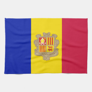 Linge De Cuisine Drapeau patriotique d'Andorre