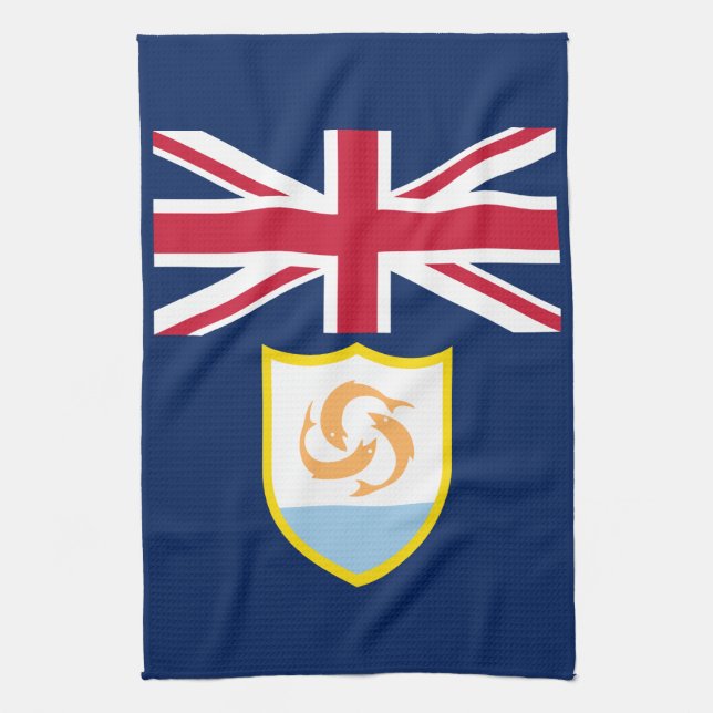 Linge De Cuisine Drapeau patriotique d'Anguilla (Vertical)