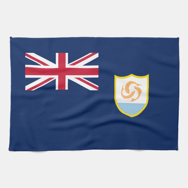 Linge De Cuisine Drapeau patriotique d'Anguilla (Horizontal)