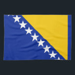 Linge De Cuisine Drapeau patriotique de Bosnie-Herzégovine<br><div class="desc">Le drapeau national de la Bosnie-Herzégovine.</div>