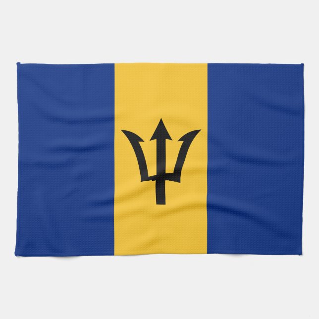 Linge De Cuisine Drapeau patriotique de la Barbade (Horizontal)