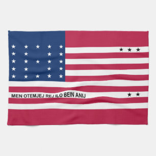 Linge De Cuisine Drapeau patriotique de l'atoll de Bikini