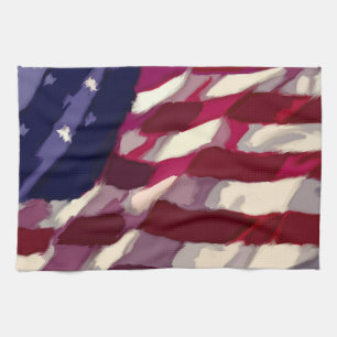 Linge De Cuisine Drapeau patriotique Dishtowl
