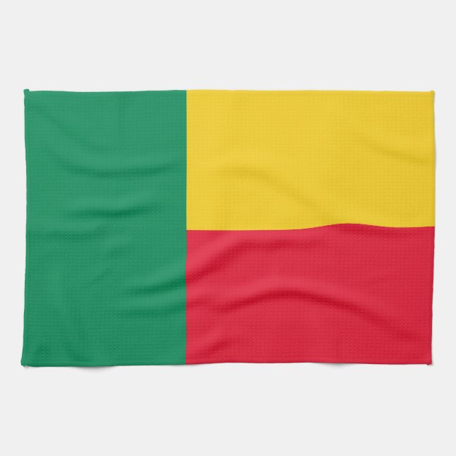 Linge De Cuisine Drapeau patriotique du Bénin (Horizontal)