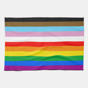 LINGE DE CUISINE DRAPEAU PRIDE LGBTQ+ INCLUSIF