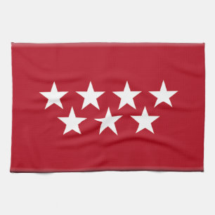 Linge De Cuisine Drapeau (régional) de Madrid Espagne