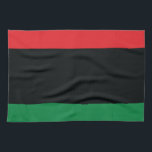 Linge De Cuisine Drapeau rouge, noir et vert<br><div class="desc">Les 3 couleurs de partisan du panafricanisme sur le drapeau représentent : ROUGE : le sang qui unit toutes les personnes de l'ascendance d'Africain noir, et hangar pour la libération ; NOIR : personnes de couleur dont l'existence comme nation, bien que pas une État-nation, n'est affirmée par l'existence du drapeau...</div>