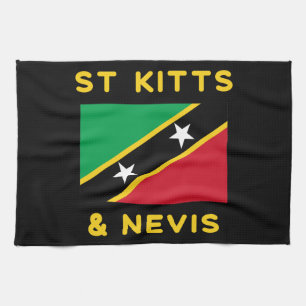 Linge De Cuisine Drapeau Saint-Kitts-Et-Nevis Indépendance Caraïbes
