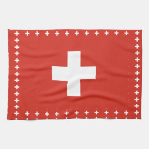Linge De Cuisine Drapeau suisse Kitchen Towers