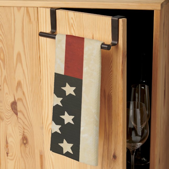 Linge De Cuisine Drapeau vintage (Pliage en tiers)