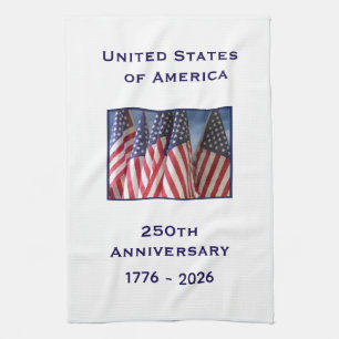 Linge De Cuisine Drapeaux patriotiques américains pour le 250e anni