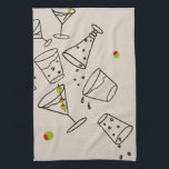 Linge De Cuisine Drinks Kitchen Towel<br><div class="desc">The Drinks graphic will go with any item!</div>