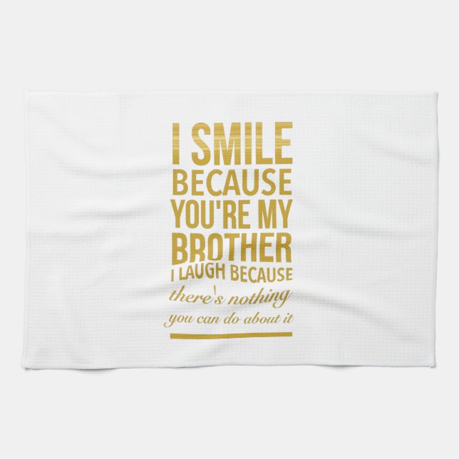 Linge De Cuisine Drôle cadeau d'anniversaire pour les frères de gra (Horizontal)