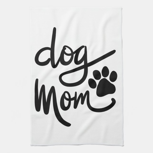 Linge De Cuisine Drôle Chien Paw Chien Maman (Vertical)