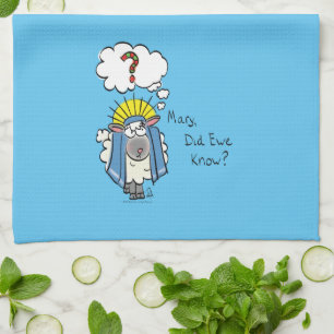 Linge De Cuisine Drôle Christian Noël mignon Mouton Dessin