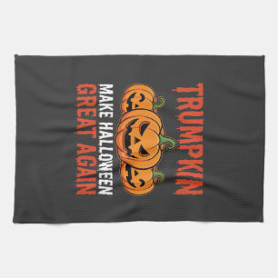 Linge De Cuisine Drôle de citrouille Trumpkin Halloween Parodie