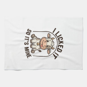 Linge De Cuisine Drôle Je L'ai Léché Vache Chemise Vintage Ferme De