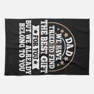 Linge De Cuisine Drôle Papa Dit Graphisme Vintage Papa Père