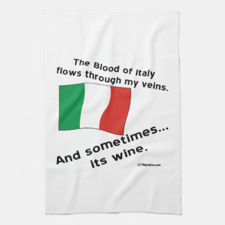 Linge De Cuisine Du sang italien coule dans mes veines parfois c'es