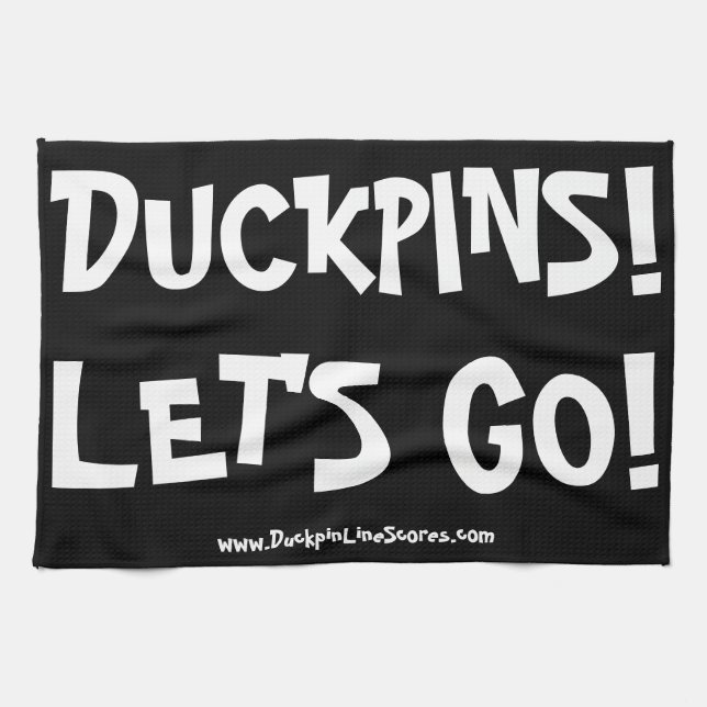 LINGE DE CUISINE DUCKPINS !ALLONS-Y !SERVIETTE (Horizontal)