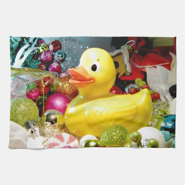 Linge De Cuisine Ducky Christmas I (Horizontal)