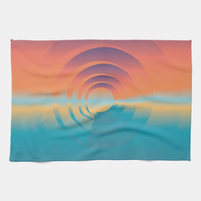 Linge De Cuisine eau et horizon (Horizontal)