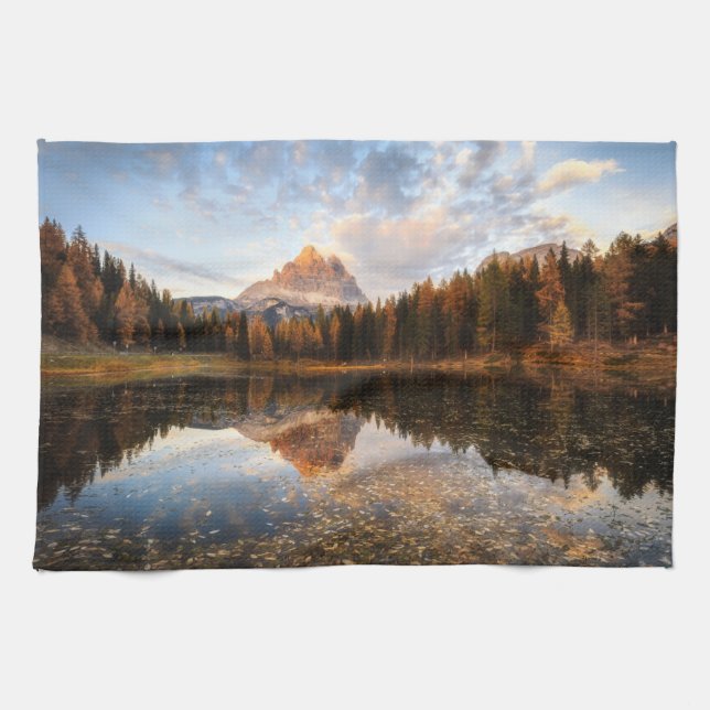 Linge De Cuisine Eau | Tre Cime Di Lavaredo Italie (Horizontal)