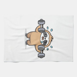 Linge De Cuisine Échec de la salle de sport de paresseux Chibi � Dr
