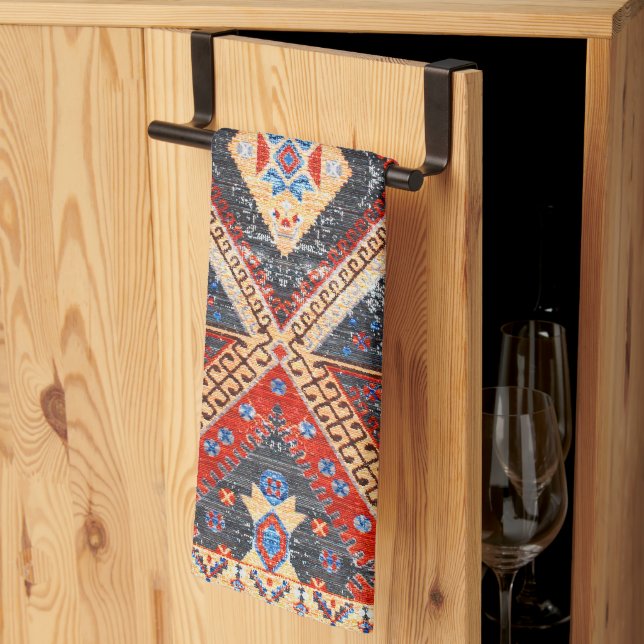 Linge De Cuisine Echos du désert : Patrimoine boho du sud-ouest (Pliage en tiers)
