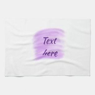 Linge De Cuisine Eclaboussures d'aquarelle violette ajoutent du tex