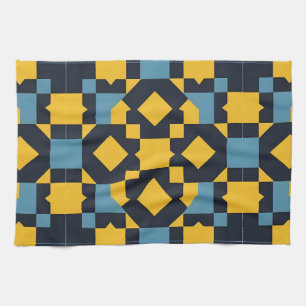 Linge De Cuisine 🎨✨ Éclat de couleur de géométrie vibrante Cuisine