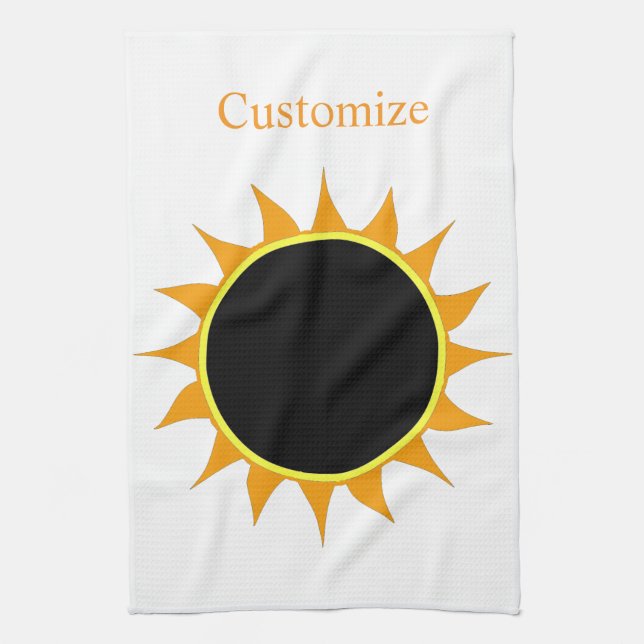 Linge De Cuisine Éclipse solaire totale Thunder_Cove (Vertical)