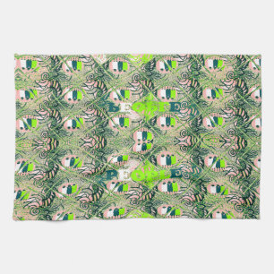 Linge De Cuisine Eco Africa Motif - Art Africain Inspiré Par La Nat