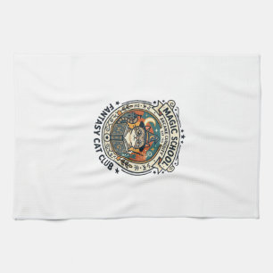 Linge De Cuisine École de Magie Fantastique Chat Mignon Kitty Desig