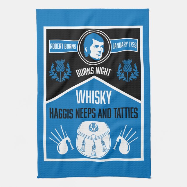 Linge De Cuisine Ecosse Burns Night (Vertical)