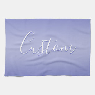 Linge De Cuisine Écriture cursive éditable Violet blanc et violet