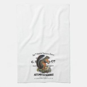 Linge De Cuisine écureuil vintage