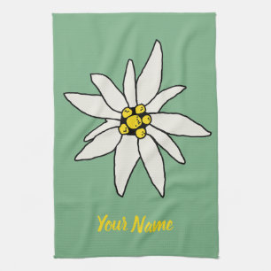 Linge De Cuisine Edelweiss Chalet Fleur Retro Huis Vintage Alm