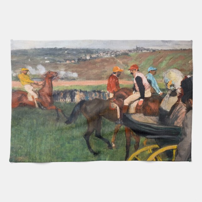 Linge De Cuisine Edgar Degas - Aux courses (Horizontal)