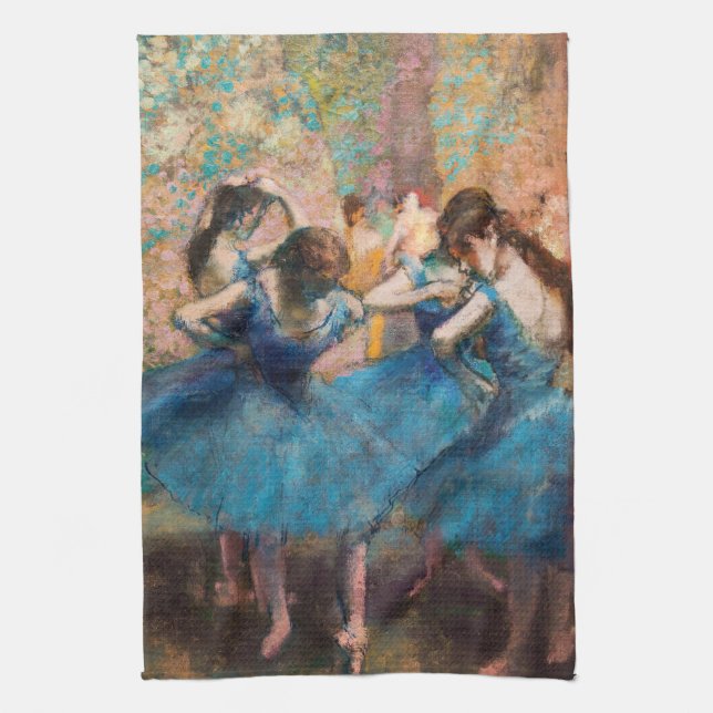 Linge De Cuisine Edgar Degas - Danseurs en bleu (Vertical)