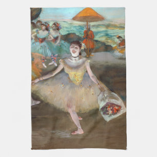 Linge De Cuisine Edgar Degas - Danseuse au bouquet, saluant sur la
