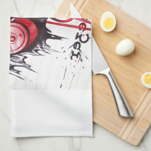 Linge De Cuisine Edgy Halloween joli crâne