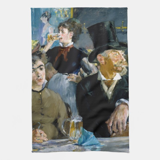 Linge De Cuisine Edouard Manet - Au Café (Vertical)