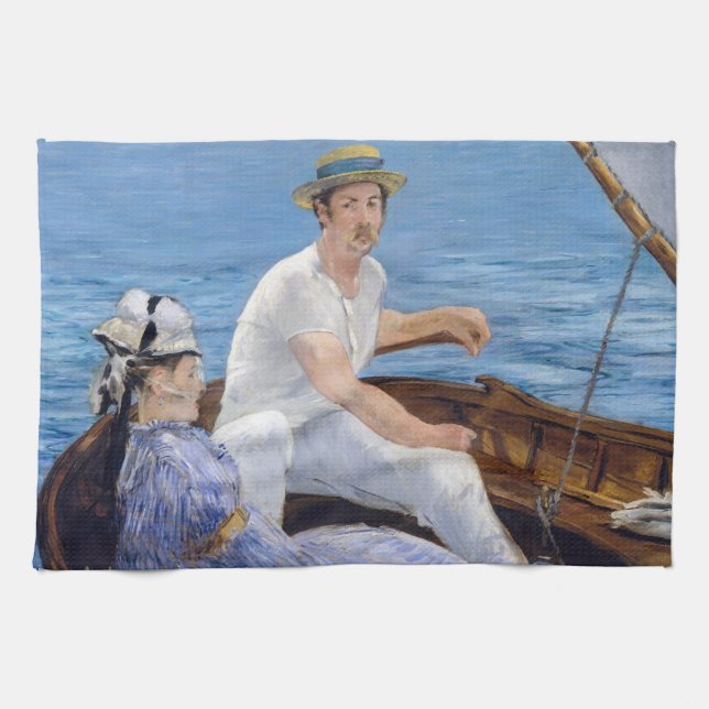 Linge De Cuisine Edouard Manet - En bateau (Horizontal)
