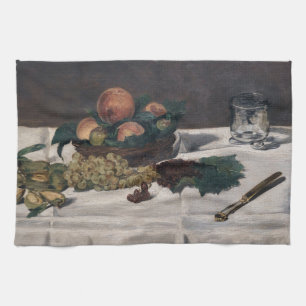 Linge De Cuisine Edouard Manet - Nature morte : fruits sur une tabl