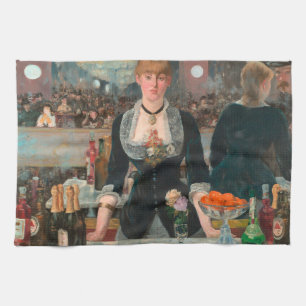 Linge De Cuisine Édouard Manet Un bar aux Folies-Bergère