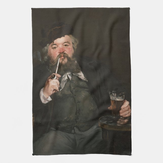 Linge De Cuisine Edouard Manet - Un bon verre de bière / Le bon boc (Vertical)