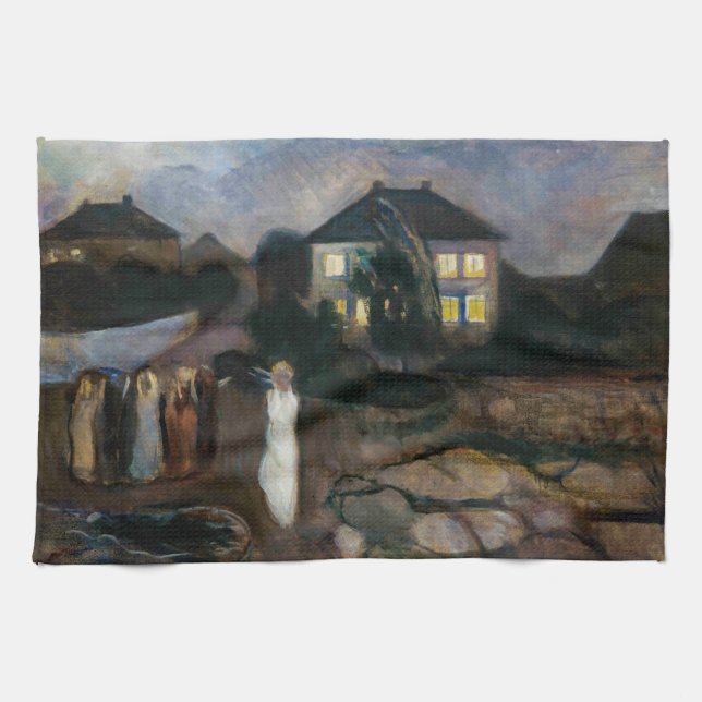Linge De Cuisine Edvard Munch - La tempête (Horizontal)