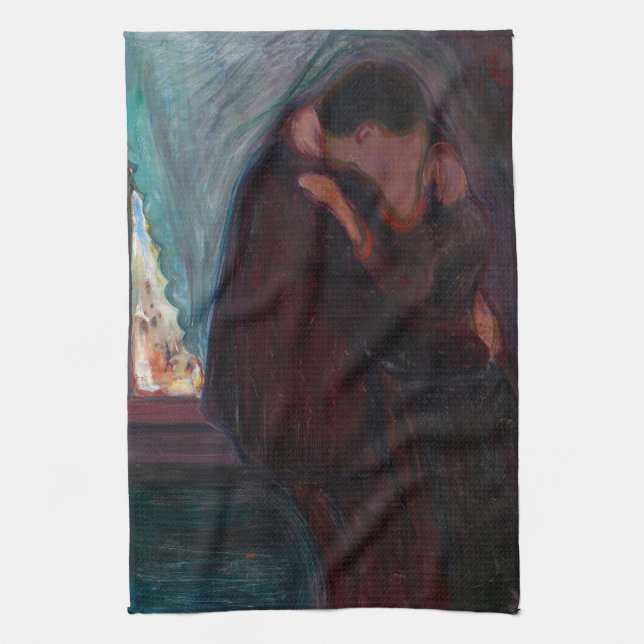 Linge De Cuisine Edvard Munch - Le baiser (Vertical)